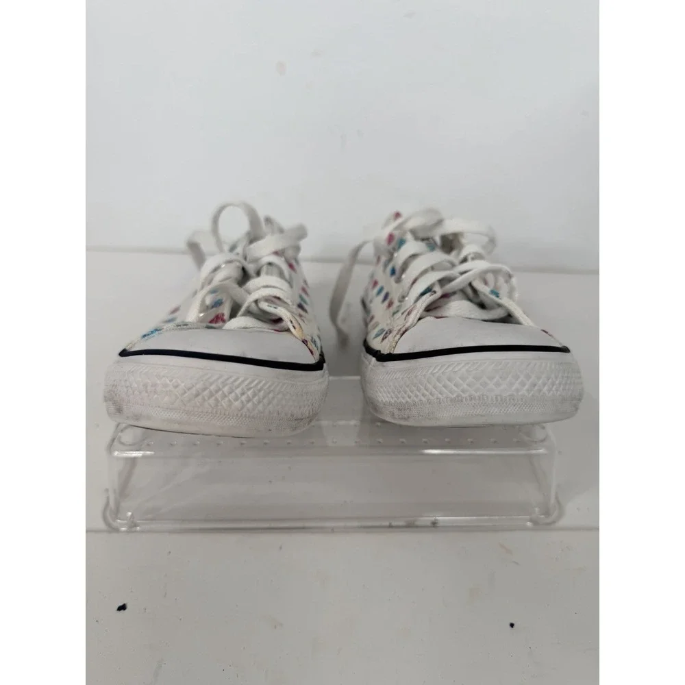 Converse All Star Youth Sz 3 Chuck Taylor Black Multicolor Hearts High Top Shoes